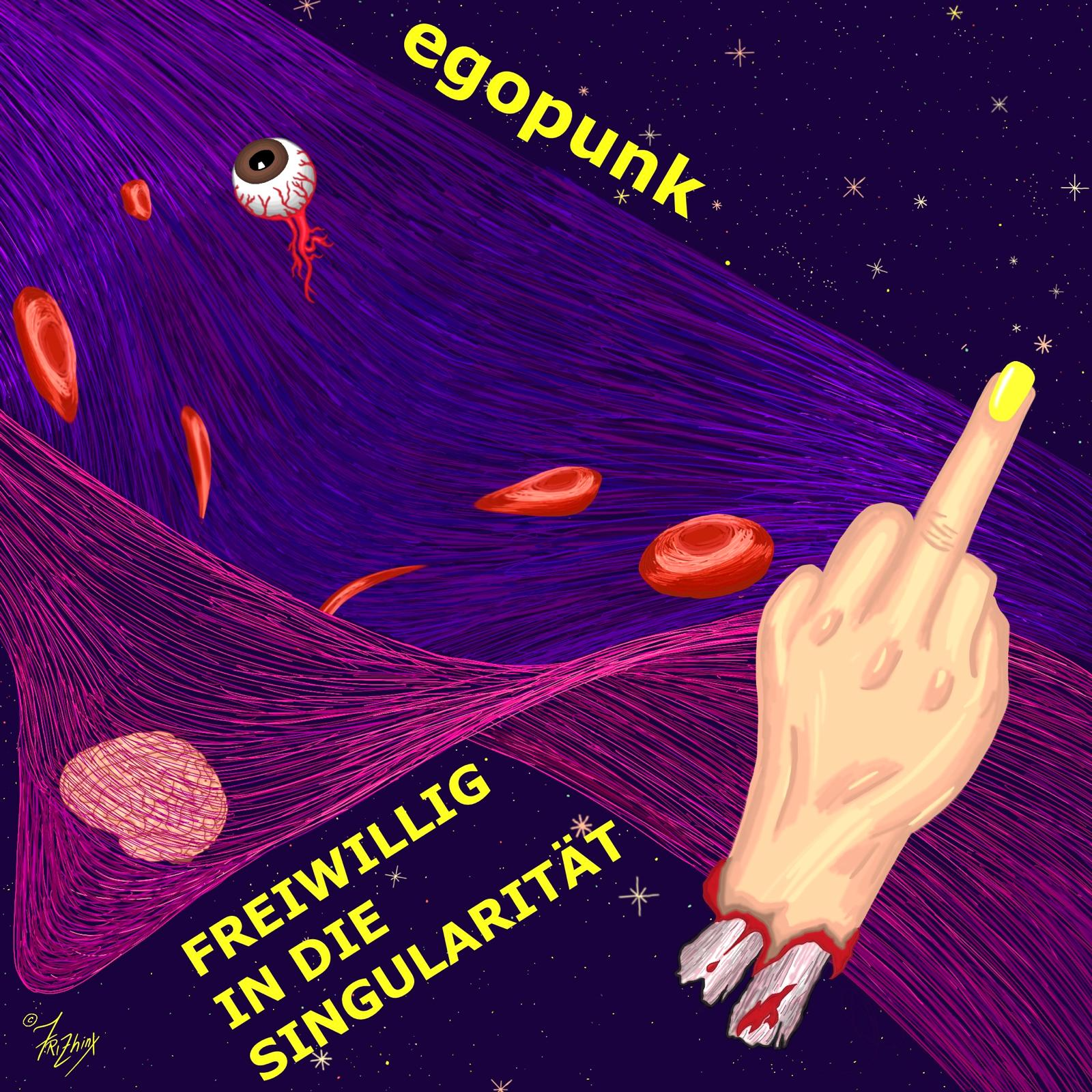 cover-artwork der ep freiwillig in die singularität